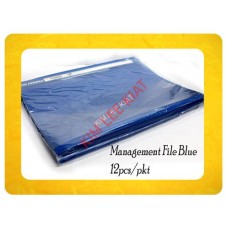 Management Plastic File A4 (Blue) 12Pcs/Pkt