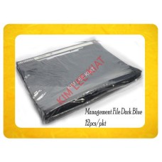 Management Plastic File A4 (Dark Blue) 12Pcs/Pkt
