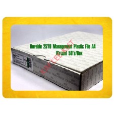 Durable 2570 Management Plastic File A4 (Green) 50pcs/Box