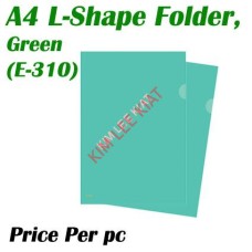 A4 L-Shape Folder - Green (E-310)