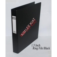 PVC 1.5'' Ring File (A4) (Black)