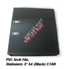 PVC 3Inch A4 Arch File (Black)