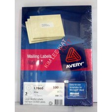 Avery CD/VCD/DVD Labels (L7660) (114.5mm) 2 Label