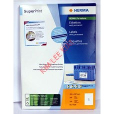 Herma Label 4428 (210x297mm) A4 Size x100's