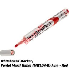 Pentel Whiteboard Marker Maxif Bullet Fine-RED (MWL5S-B)