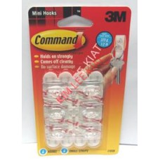 3M Mini Hooks- Hold Object Up to 225g 17006 6'S