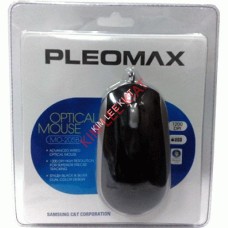 Pleomax Optical Mouse USB-BLACK 1.5Meter (SAM MO205BU)