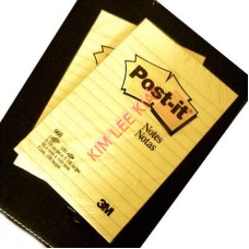 Post It Note, 3M Super Sticky Yellow w Lines 4"x6" (#660S) 1's - SINGLE PAD