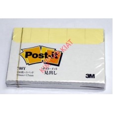 3M Post It Note 50mmx15mm Yellow (#700Y) (#700RP-YN)