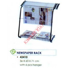 Newspaper Rack with 6pcs Hanger (42410)