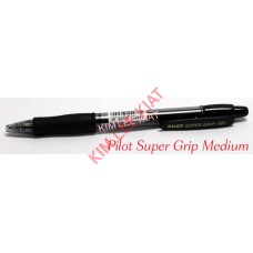 Pilot 1.0 Super Grip Ball Pen (Black) Medium 1pcs-BPGP-10R-M