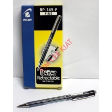 Pilot Ball Point Pen (Black) - BP-145 (Retractable)