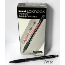 Uni Laknock Ball Point Pen SN-100(MEDIUM) - BLACK