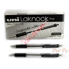 Uni Laknock Ball Point Pen SN-101(Fine) - BLACK