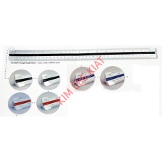Uchida Triangle Scale Ruler 12 inches (for Engineers)