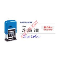 Self Inking Stamp - BLUE Date Printer (S400)