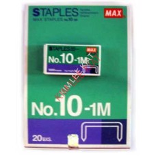 MAX Staples BULLET(No.10-1M) 20small box-REFILL forMAX  Stapler( HD-10)
