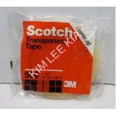 3M Scotch Transparent Tape 12mmX66M (500) LARGE