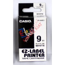 EZ Label Printer 9mm Black on White Tape Casette (XR-9we1)