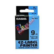 EZ Label Printer 9mm Black on Blue tape cartridge (XR-9BU1)
