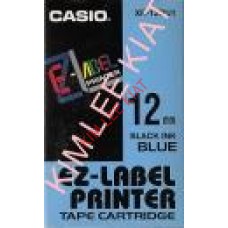 EZ Label Printer12mm Black on Blue  tape cartridge (XR-12BU1)