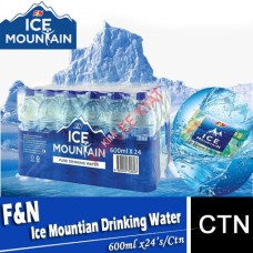 Drinking Water, Ice Mountain 600ml  x 24's