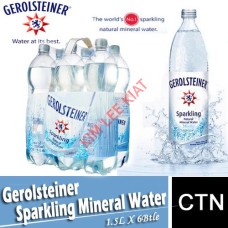 Mineral Water SPARKING GEROLSTEINER 1.5L  6's Germany