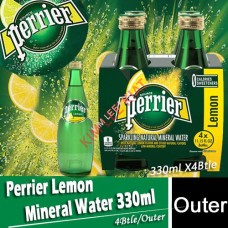 Mineral Water, PERRIER  (Lemon) 330ml (4 bottles/outer)