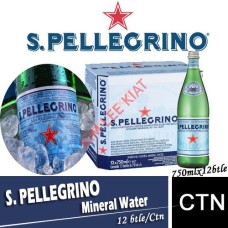 Mineral Water, S. PELLEGRINO 750ml x 12's