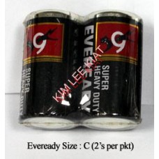 Battery, EVEREADY 'C' 2's