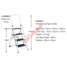 Ladder, 4 Steps  (With Handle) L 624 LS