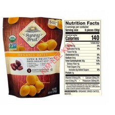 S.Order-Sunny Fruit Organic Pitted Dates 250g (5 Snack Packs x 50g) x 18PKTS/CTN